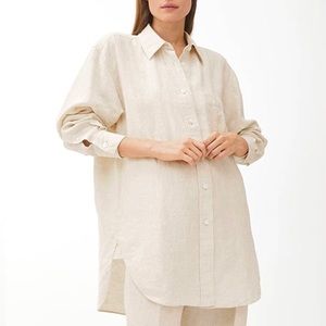 Arket Cream Button-Up Shirt